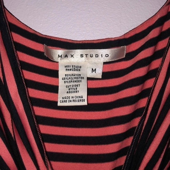 Max Studio woman’s pink and black striped dress - Picture 2 of 5